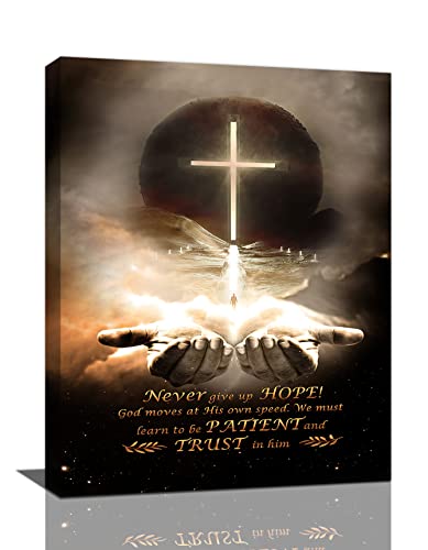 Christian Wall Art - Hand Of God Quotes - Canvas Prints - Motivational Artwork