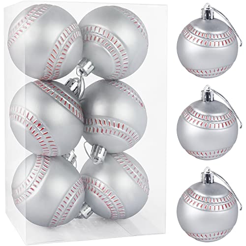 Christmas Baseball Ornaments Set