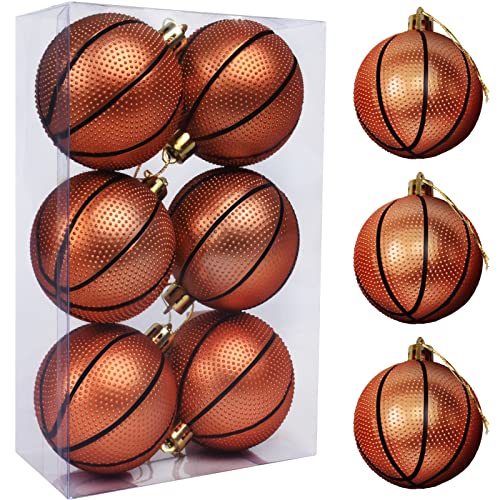 Christmas Basketball Ornament