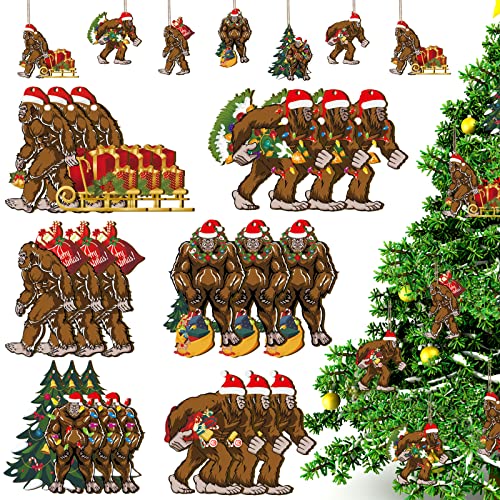 Christmas Bigfoot Sasquatch Tree Ornaments