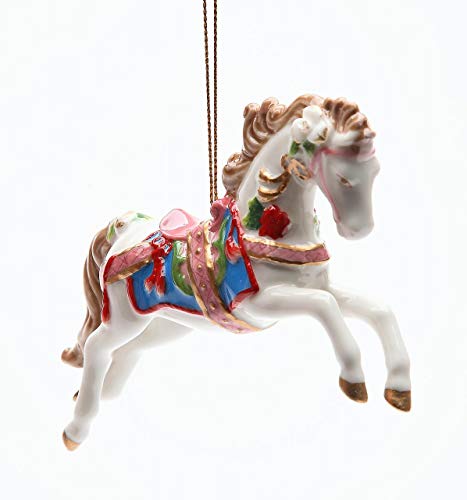 Christmas Carousel Horse Tree Ornament Figurine