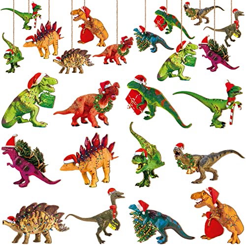 Christmas Dinosaur Ornaments Set