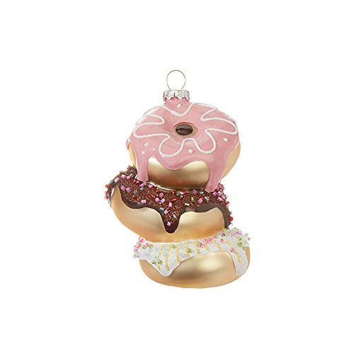 Christmas Donut Glass Ornament