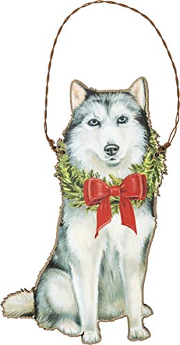 Christmas Husky Hanging Ornament