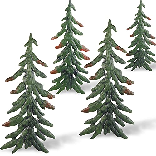 Christmas Metal Pine Tree Sculpture Set