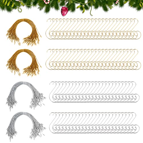 Christmas Ornament Hanger Set with Hooks and Ropes
