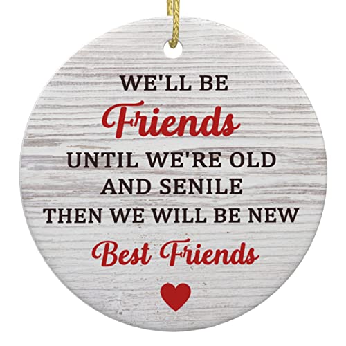 Christmas Ornaments Friends Bestie Decorations Gifts
