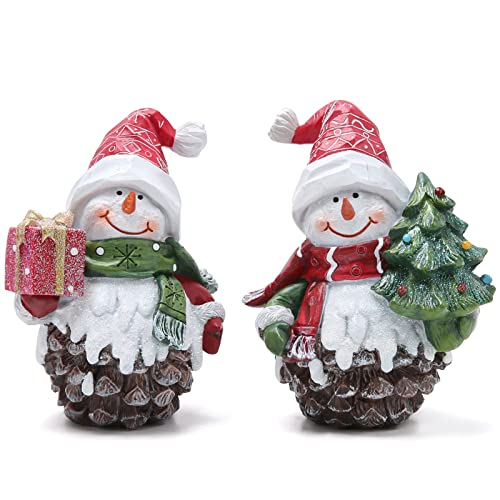 Christmas Pin Cones Snowman Decorations