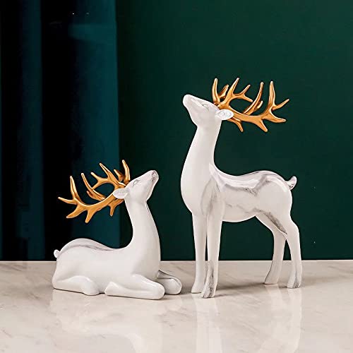 Christmas Reindeer Resin Sculpture
