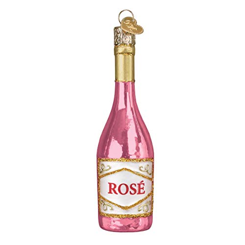 Christmas Rose Wine Ornament