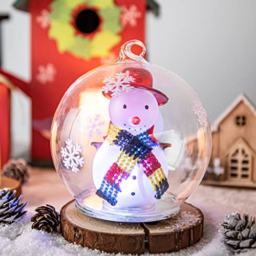 Christmas Snowman Snow Globes Decorations