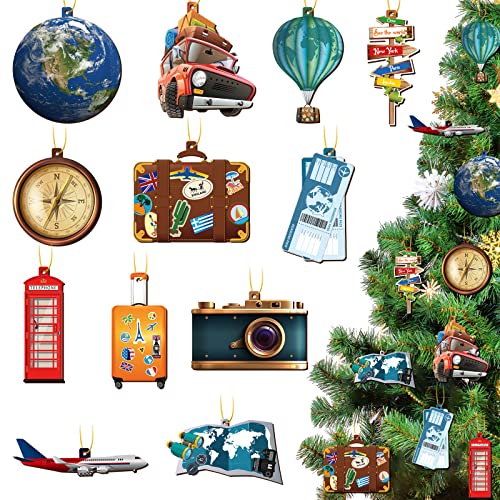 Christmas Travel Ornaments for Holiday Decor