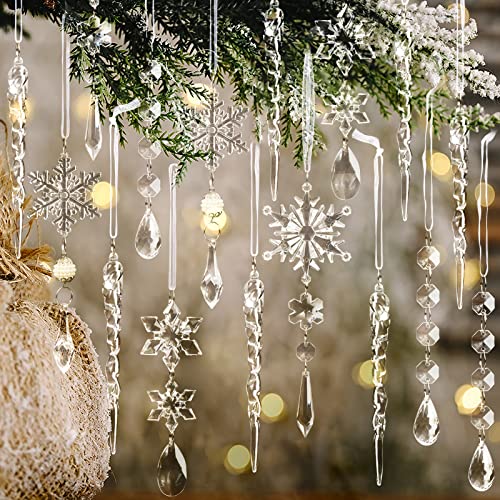 Christmas Tree Decoration Crystal Ornaments