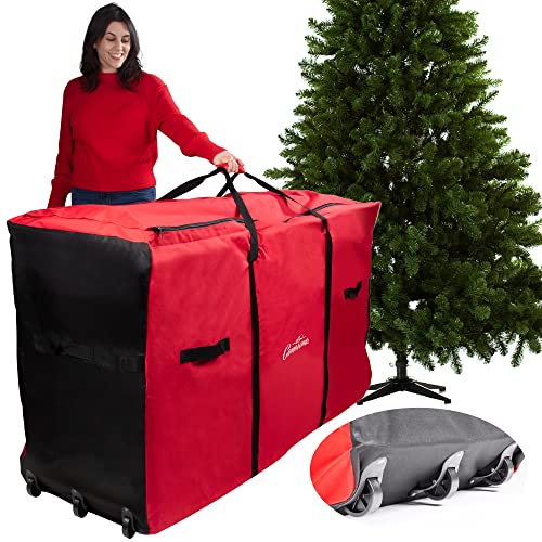 Christmas Tree Storage Bag with Rolling Wheels