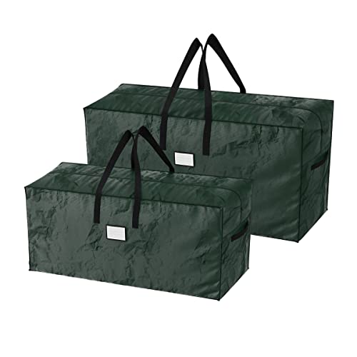 Christmas Tree Storage Bags - Waterproof Bags for 17-Foot Disassembled Artificial Trees, Garland, and Holiday Decorations