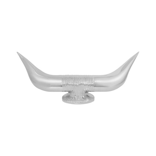 Chrome Bull Horn Hood Ornament