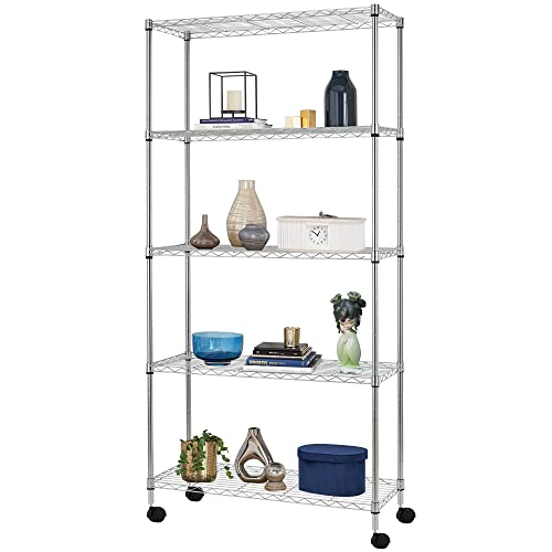 Chrome Wire Shelving Unit