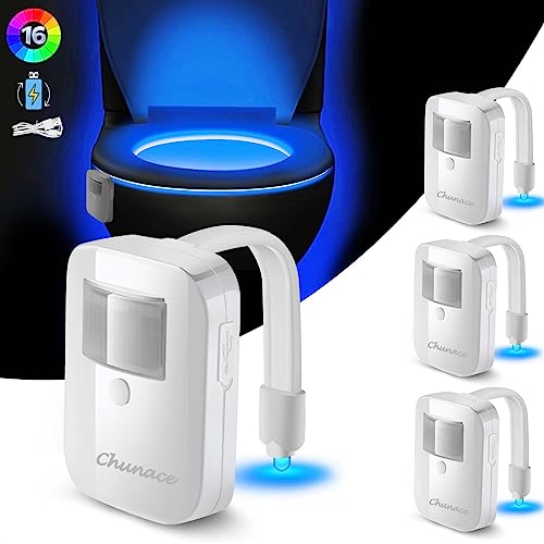 Chunace Rechargeable Toilet Night Light - Fun and Convenient Bathroom Accessory