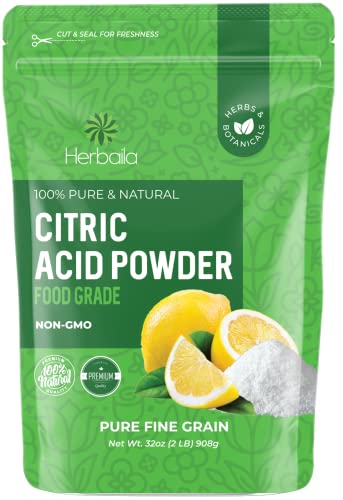 Citric Acid Powder for Bath Bombs and Cleaning - 2 lb