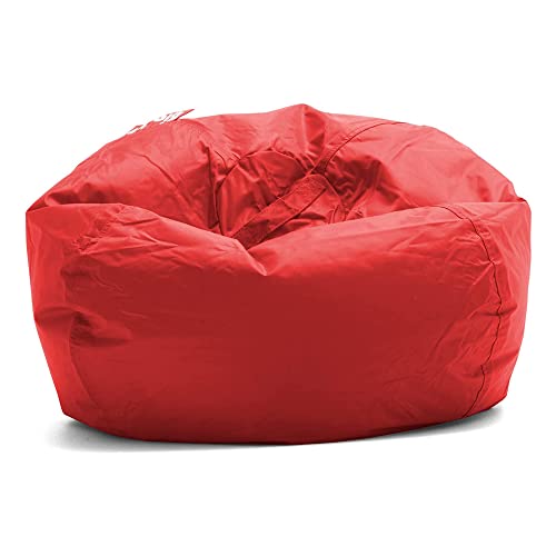 Classic Bean Bag Chair, Red Smartmax