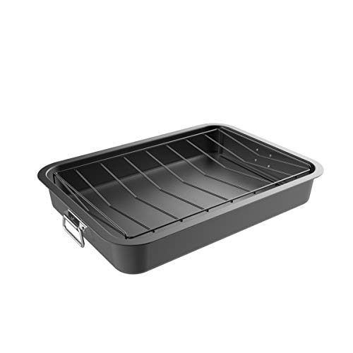 Classic Cuisine Roasting Pan with Angled Rack