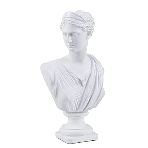 Classic Greek Athena Woman Bust Statue