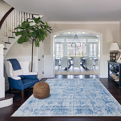 Classic Retro Design Area Rug with Non-slip Backing