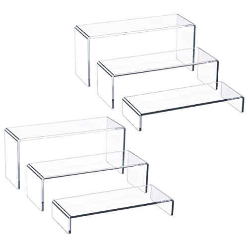 Clear Acrylic Display Riser - 6 Pack