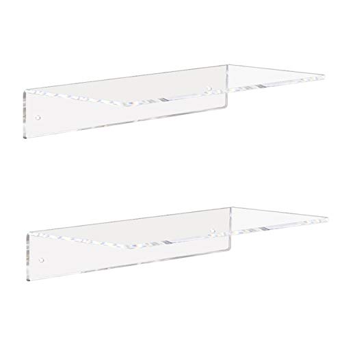 Clear Acrylic Shelves, Set of 2