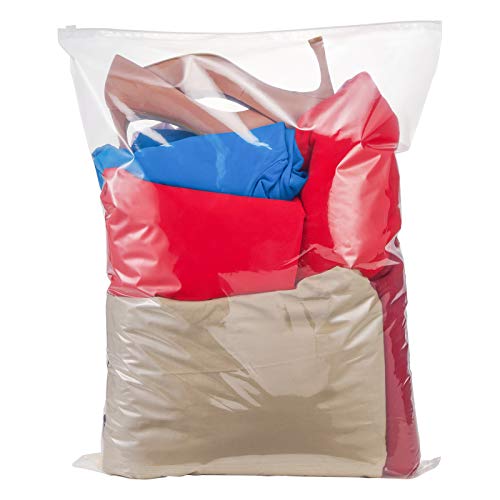 Clear Bags for Clothes Storage and Organizing - Pack of 5