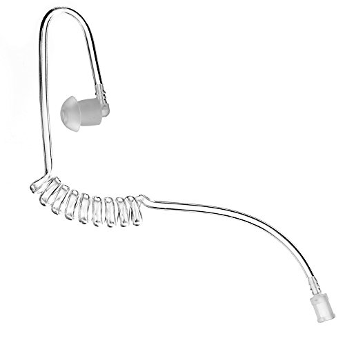 Clear Coiled Acoustic Audio Tube - Tactical Ear Gadgets
