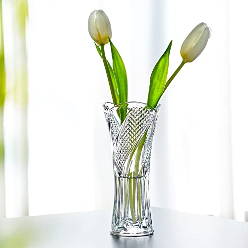 Clear Crystal Vases for Centerpieces