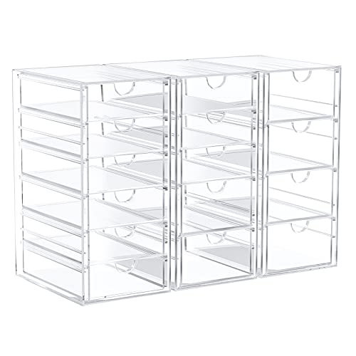 Clear Desk Organizers with 15 Drawers