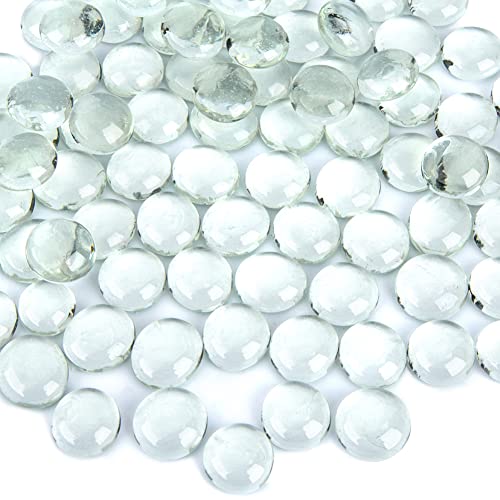 Clear Flat Gems Transparent Aquarium Pebbles