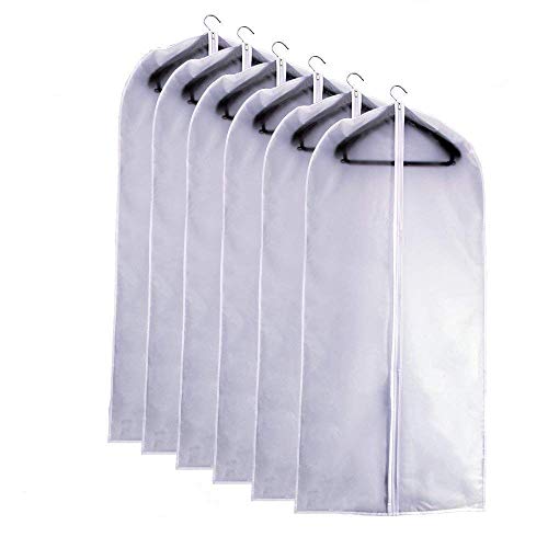 Clear Full Zipper Suit Bags (Set of 6)