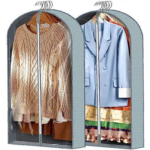 Clear Garment Bags for Hanging Clothes - Maximize Closet Space