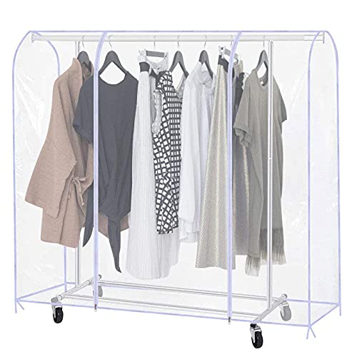 Clear Garment Rack Cover for Clothes Storage