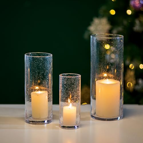Clear Glass Candle Holders for Pillar Candles