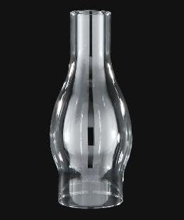 Clear Glass Lamp Chimney for Vintage and Antique Style Lamps
