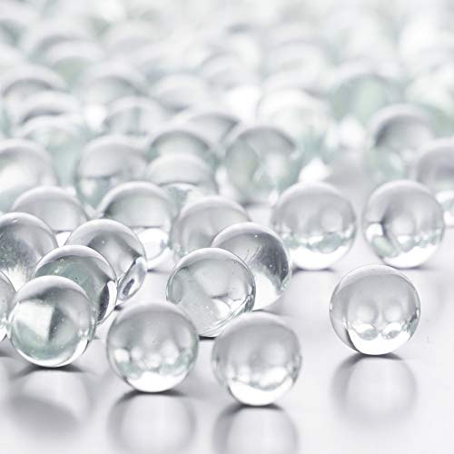 Clear Glass Marble Gemstone Vase Filler - Decorative Glass Pebbles