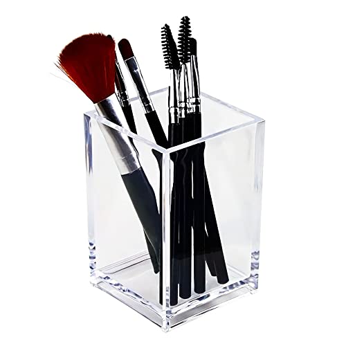Clear Makeup Brush Holder & Stationery Organizer