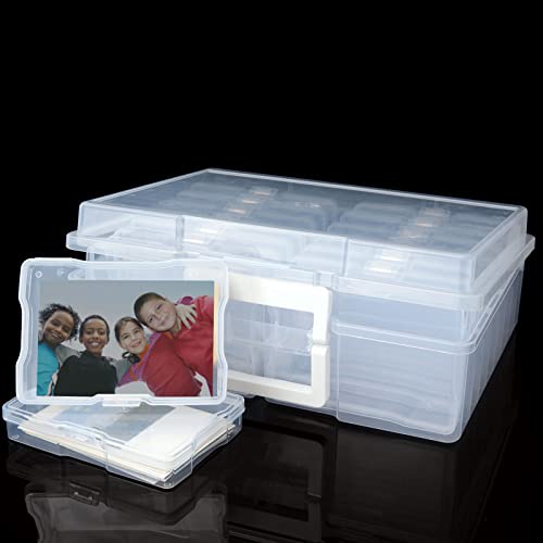 Clear Photo Organizer Case with 1600-Picture Capacity