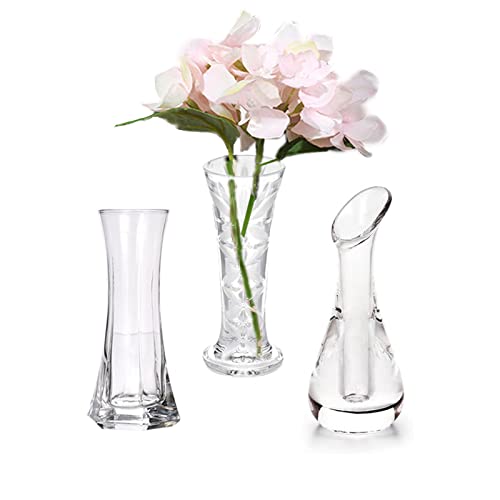 Clear Plastic Acrylic Vase Esmiome - Bud Vase 3pcs/Set