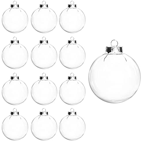 Clear Plastic Fillable Balls Ornament