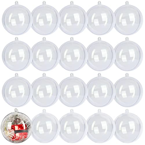 Clear Plastic Fillable Ornament Balls for Christmas