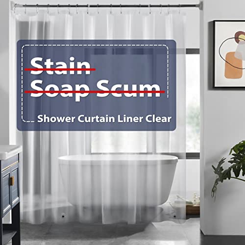 Clear Shower Curtain Liner with Magnets