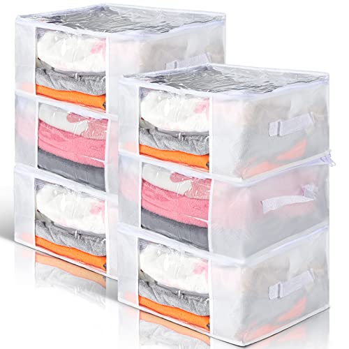 2Pcs Clothes Storage Bag 90L Large Capacity Foldable Closet Organizer with  Thick Fabric Clear, 1 unit - Foods Co.