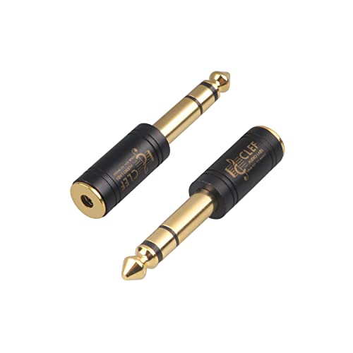Clef Audio Labs 2-Pack Gold Plated Audio Jack Adapter