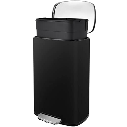 Clevich 13 Gallon Stainless Steel Trash Can