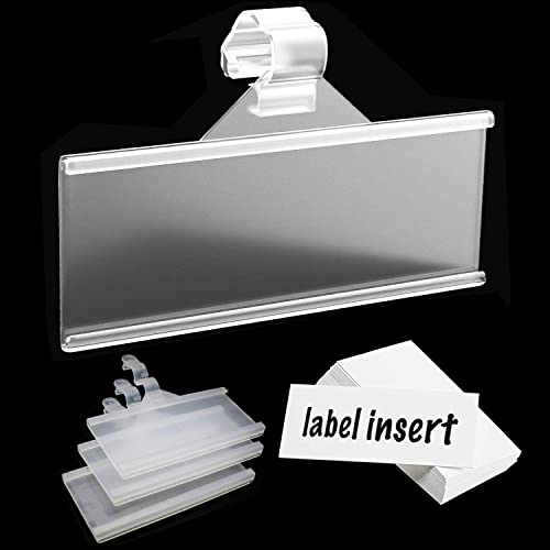 Clip on Bin Labels for Storage Bins - 120 Labels for Organizing